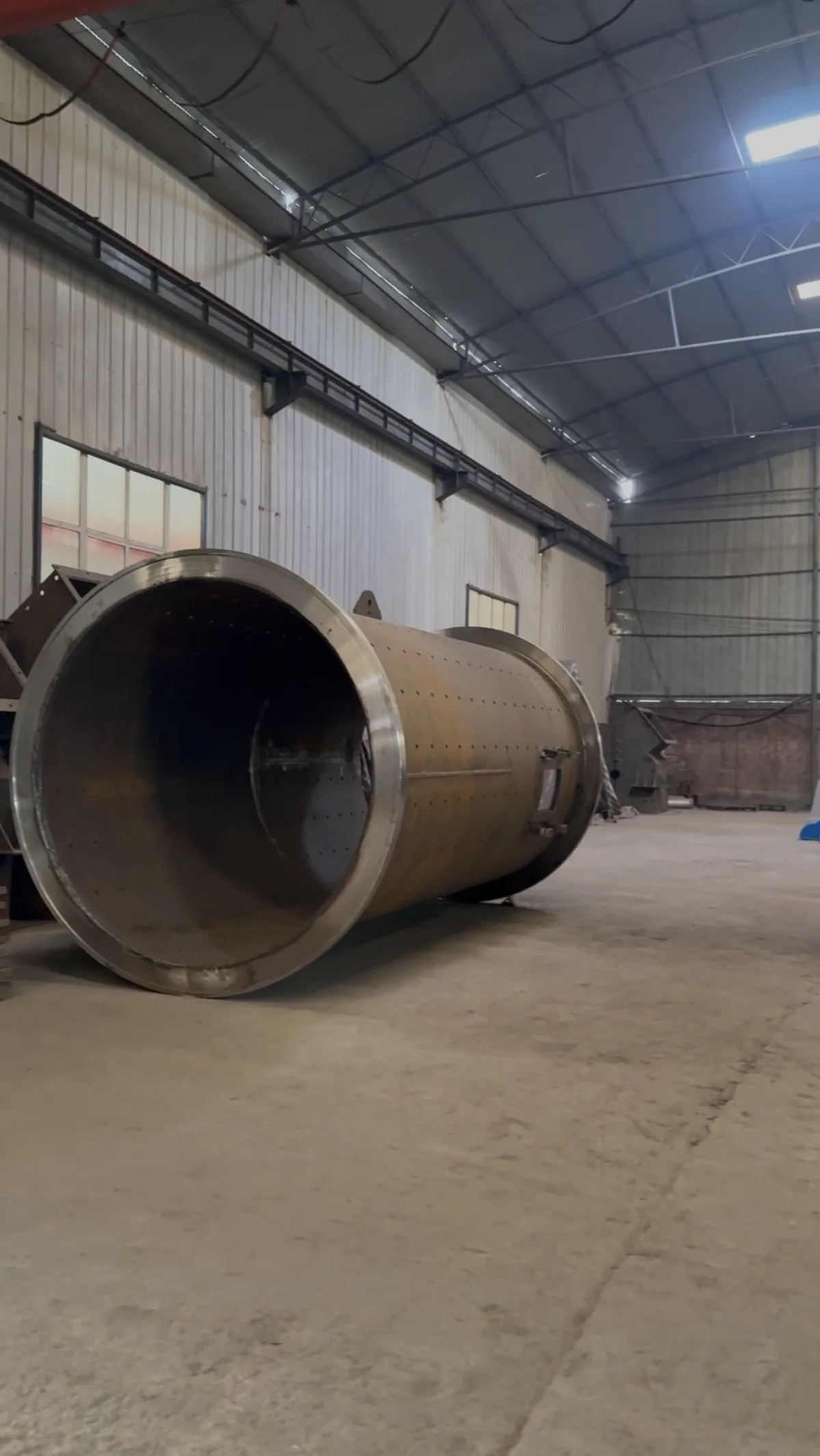 Large drum assembly inside the Zhongji workshop