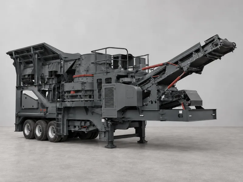 Mobile Crushing Plant presentation illustration, restaged from existing equipment reference