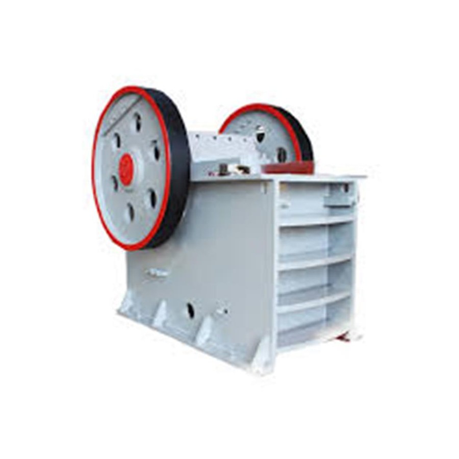 Jaw crusher equipment on a white background