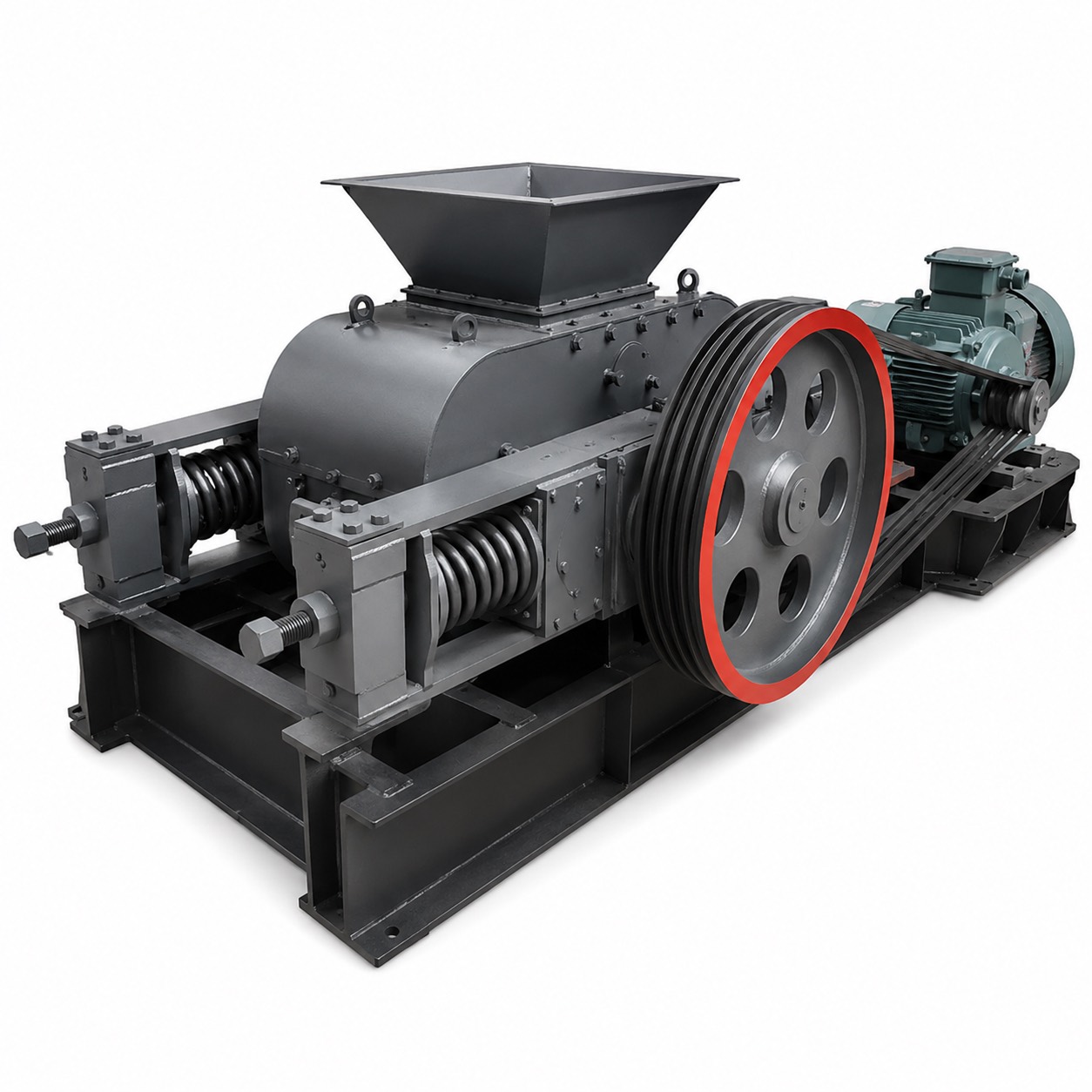AI concept illustration of a double-roll crusher
