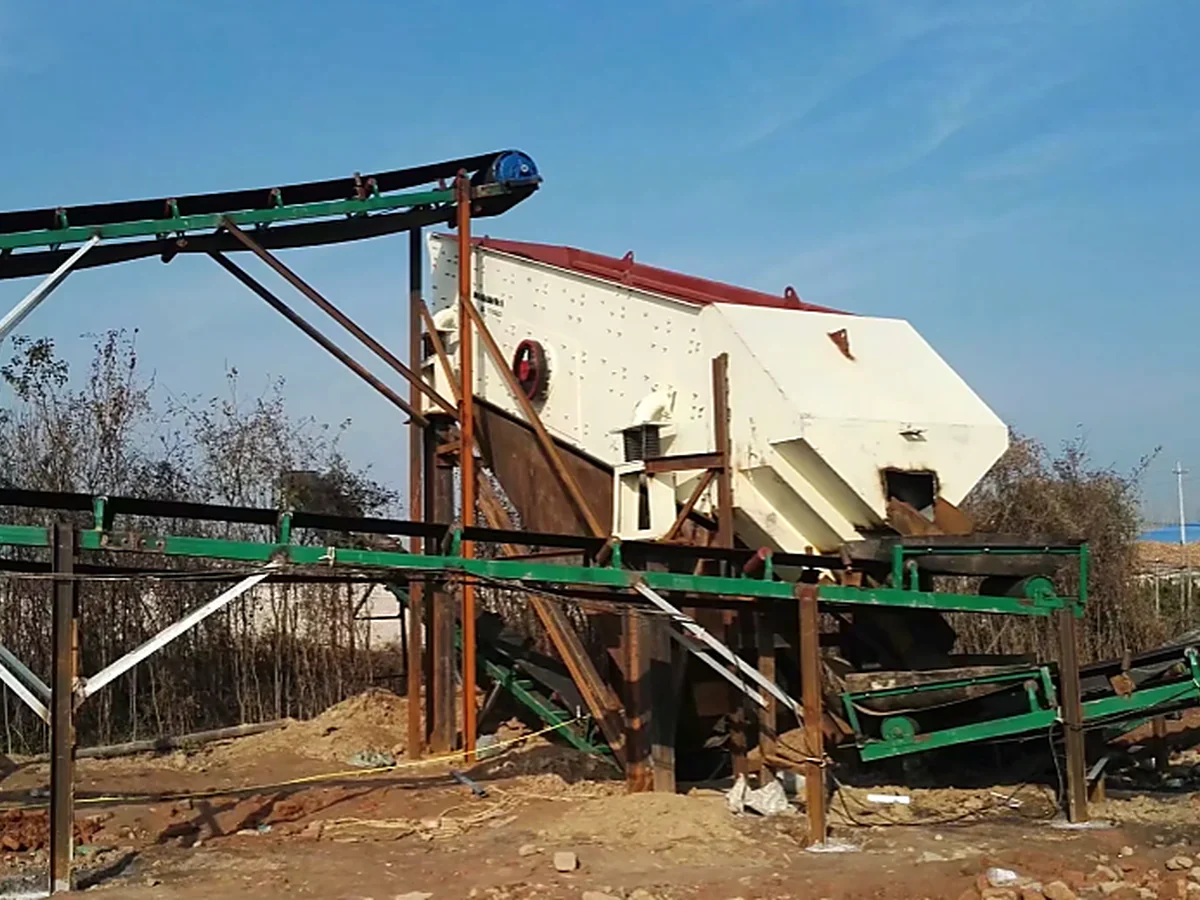 Équipement Zhongji sur un site industriel réel