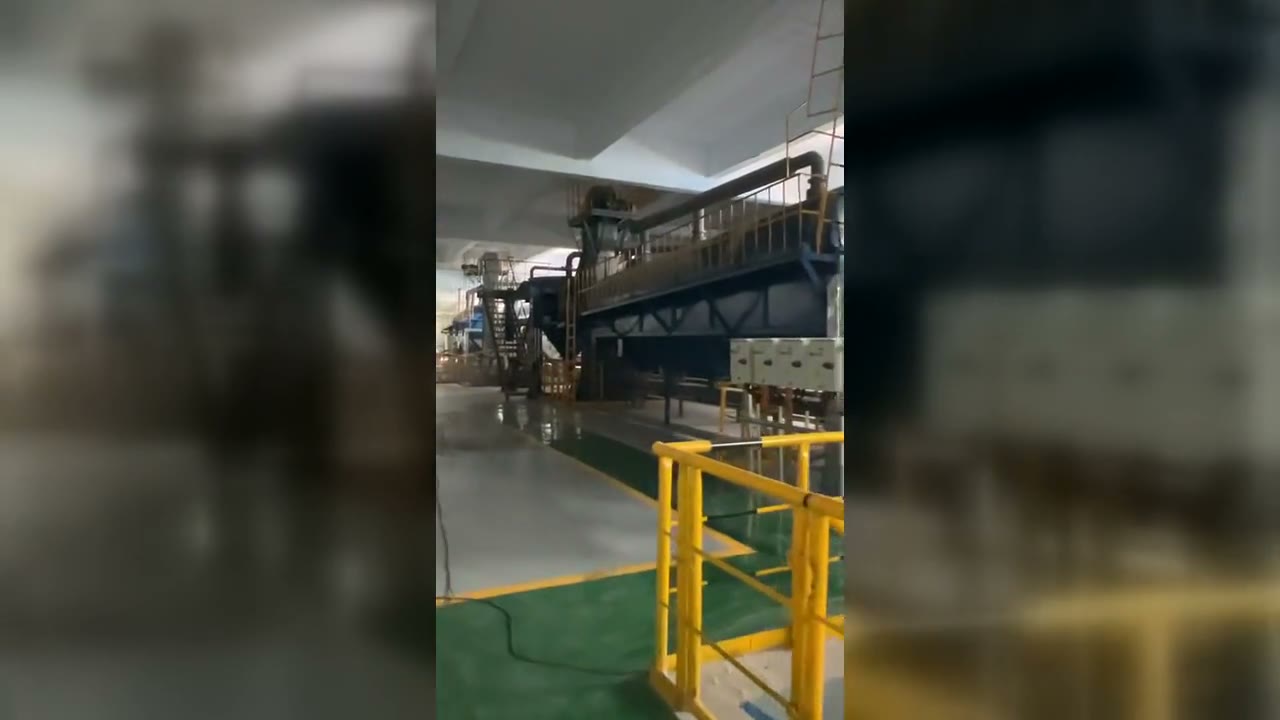 Real video still showing the Great Wall Aluminum screening and grinding line