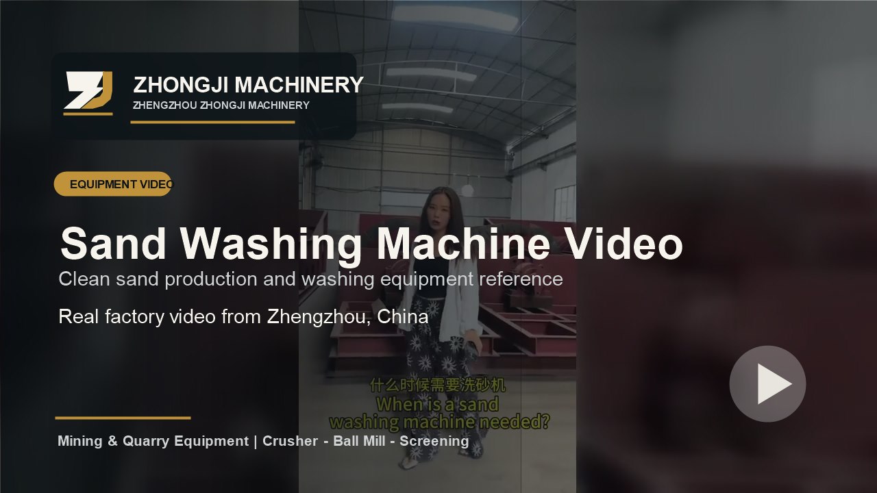 Sand washing machine video cover
