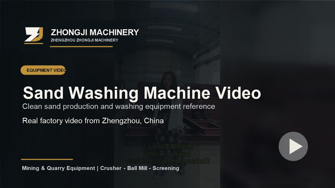 Real sand washing equipment video cover
